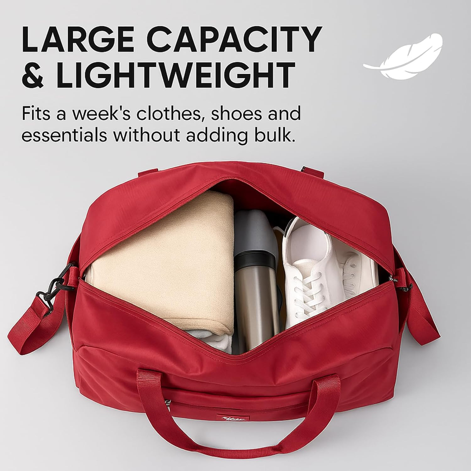 Folding Duffle Bag for Travel – Large Capacity Waterproof Oxford Cloth Weekender