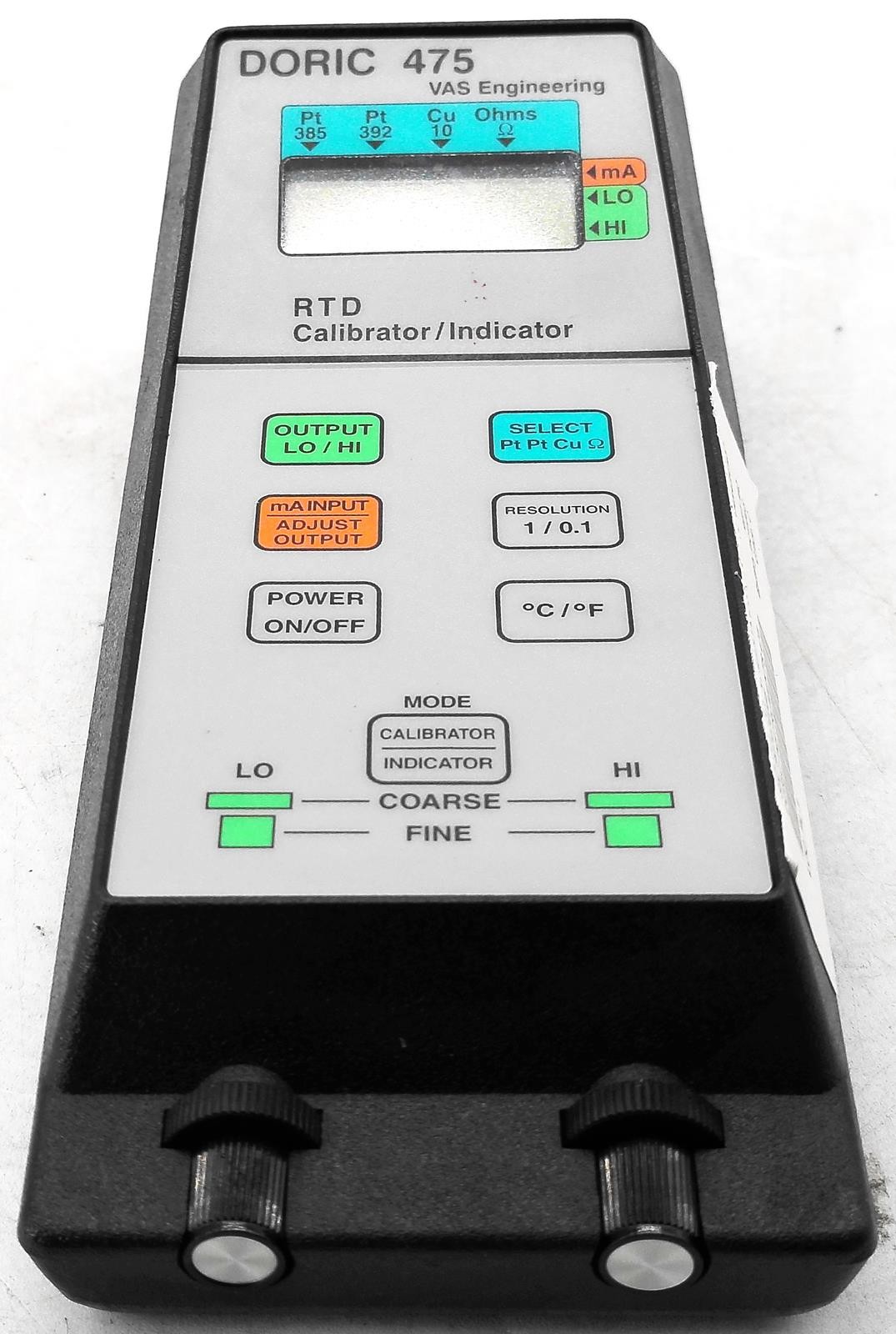 VAS INSTRUMENTS DORIC 475 RTD DIGITAL TEMPERATURE CALIBRATOR