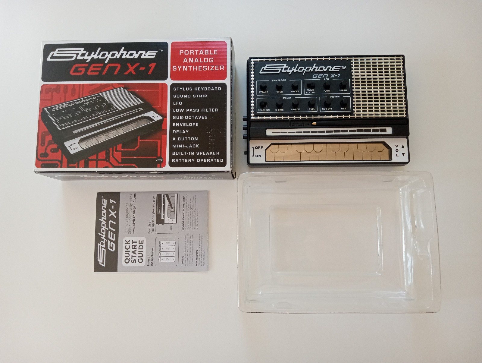 Stylophone Gen X-1 Portable Analog Electronic Synthesizer Complete In Box EXC