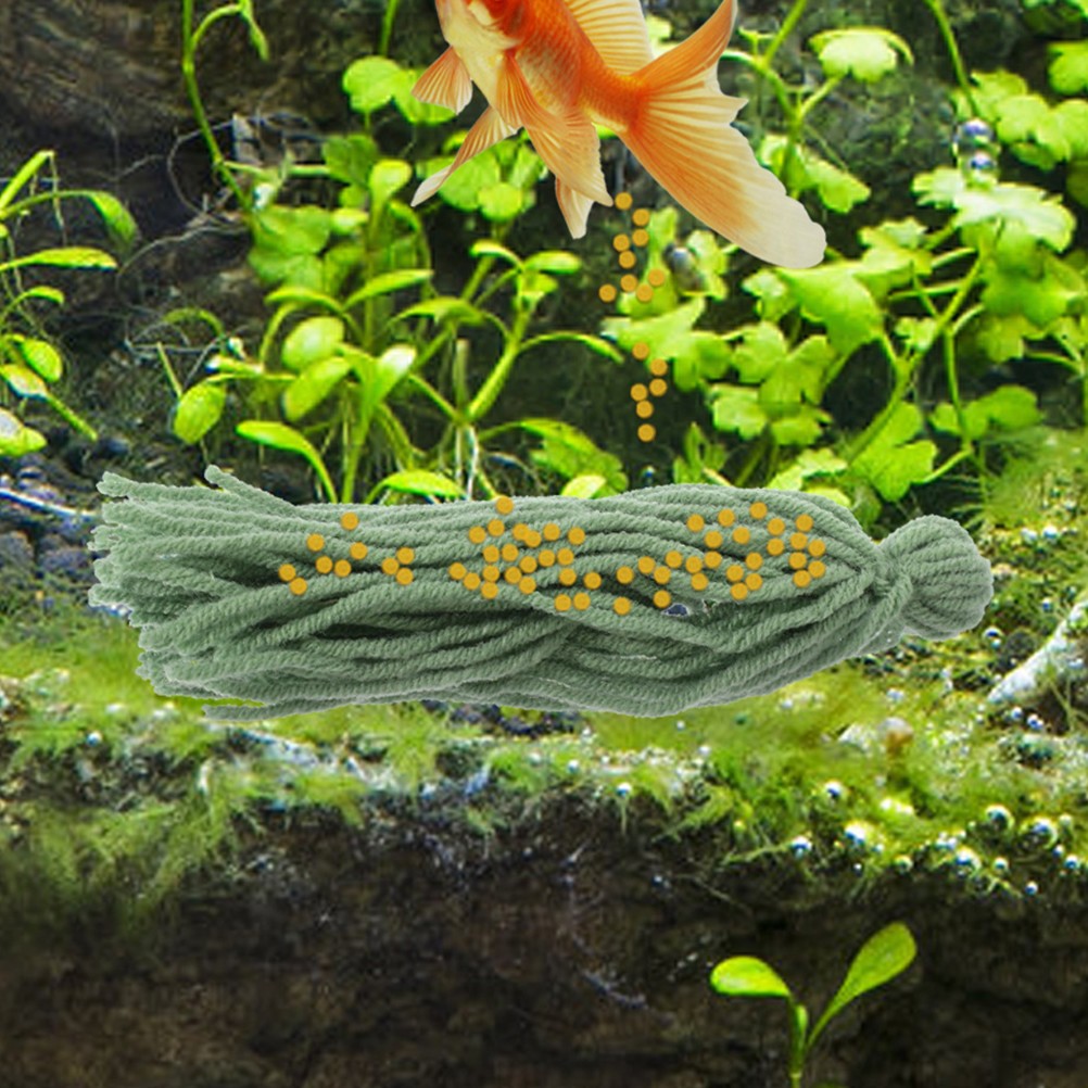 12Pcs Fish Breeding Mop Floating Spawning Yarn for Fish Tanks