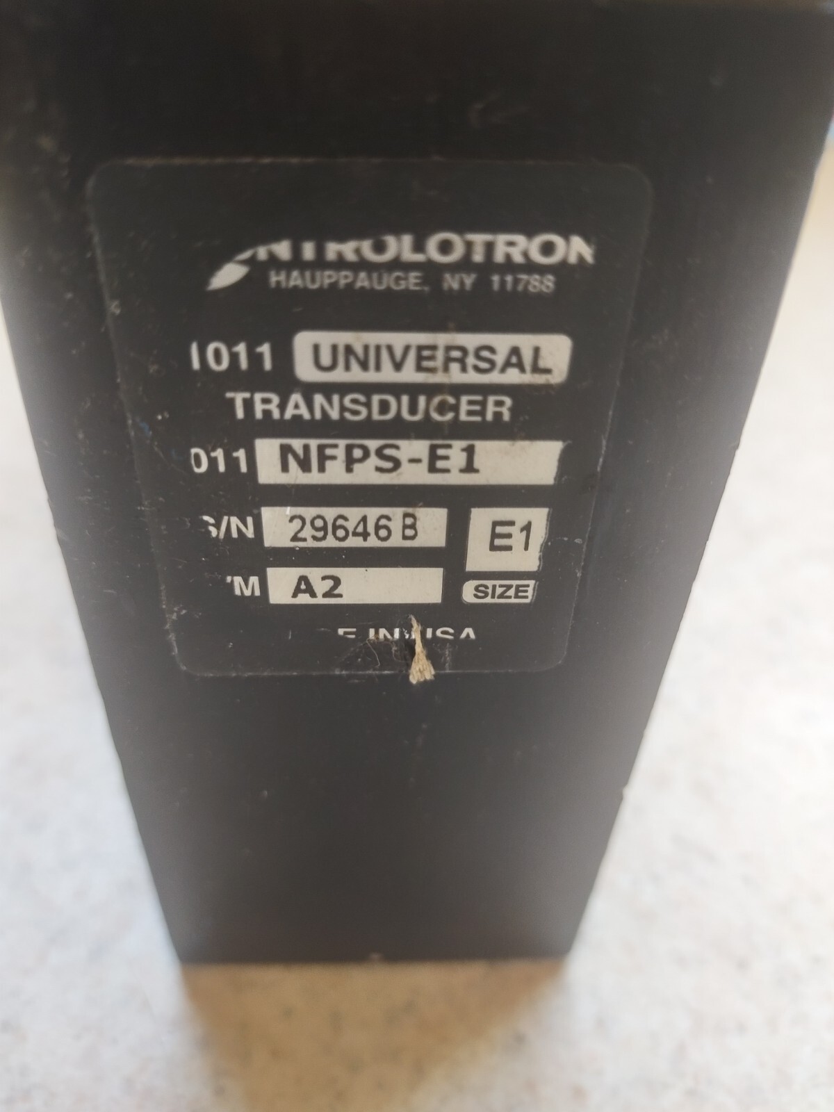 Siemens / Controlotron Clamp on Universal Transducer Sensor 1011NFPS-E1