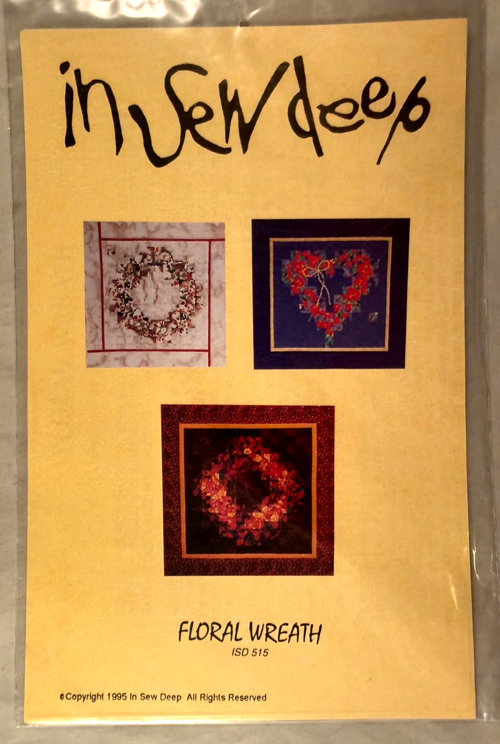 Floral Wreath - In Sew Deep #ISD 515 - Cheryl Wittmayer - Pattern Only