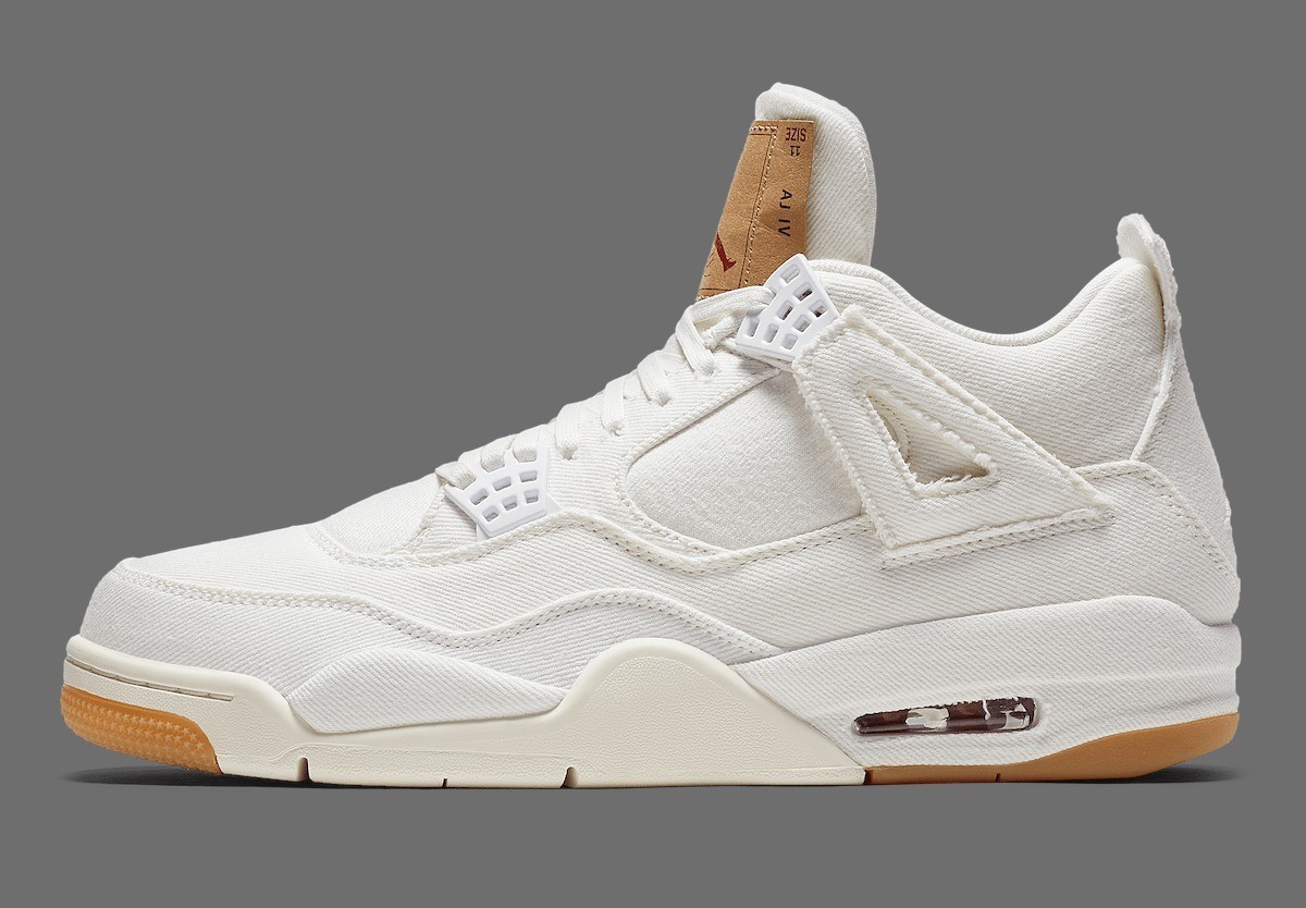 Jordan 4 Retro x Levis White Denim 2018 Size US 7-12 (MEN)