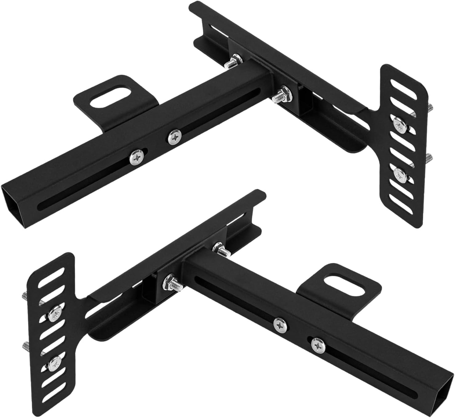 2Pcs Adjustable Headboard Brackets Universal Bed Frame Adapter Kit Heavy Duty He