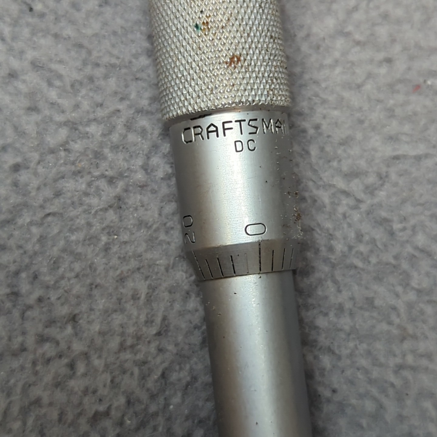 Vintage CRAFTSMAN 0-3" Depth Micrometer in Case