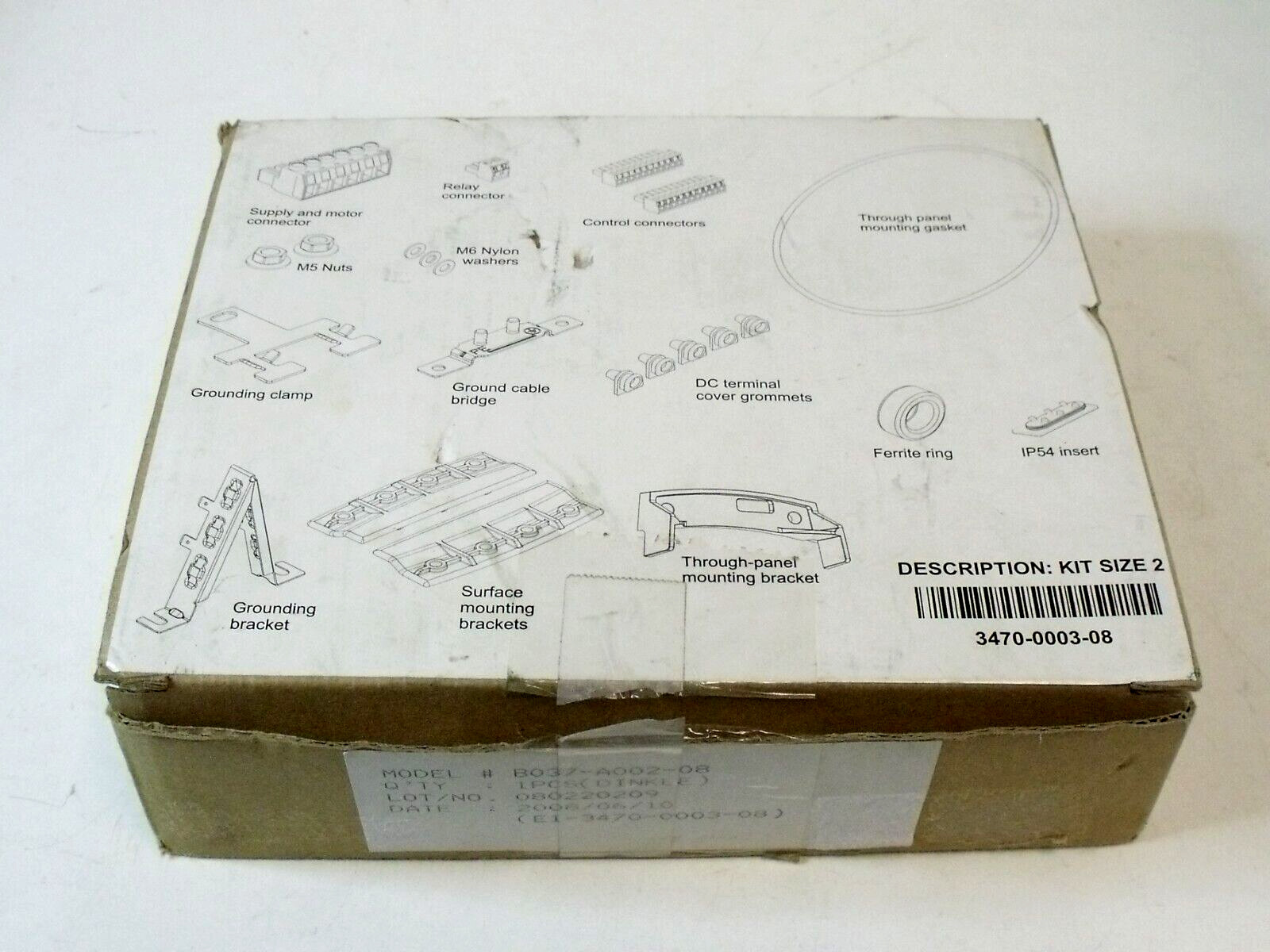 NIB Control Tech 3470-0003-08 Kit Size 2 Drive Kit, Complete