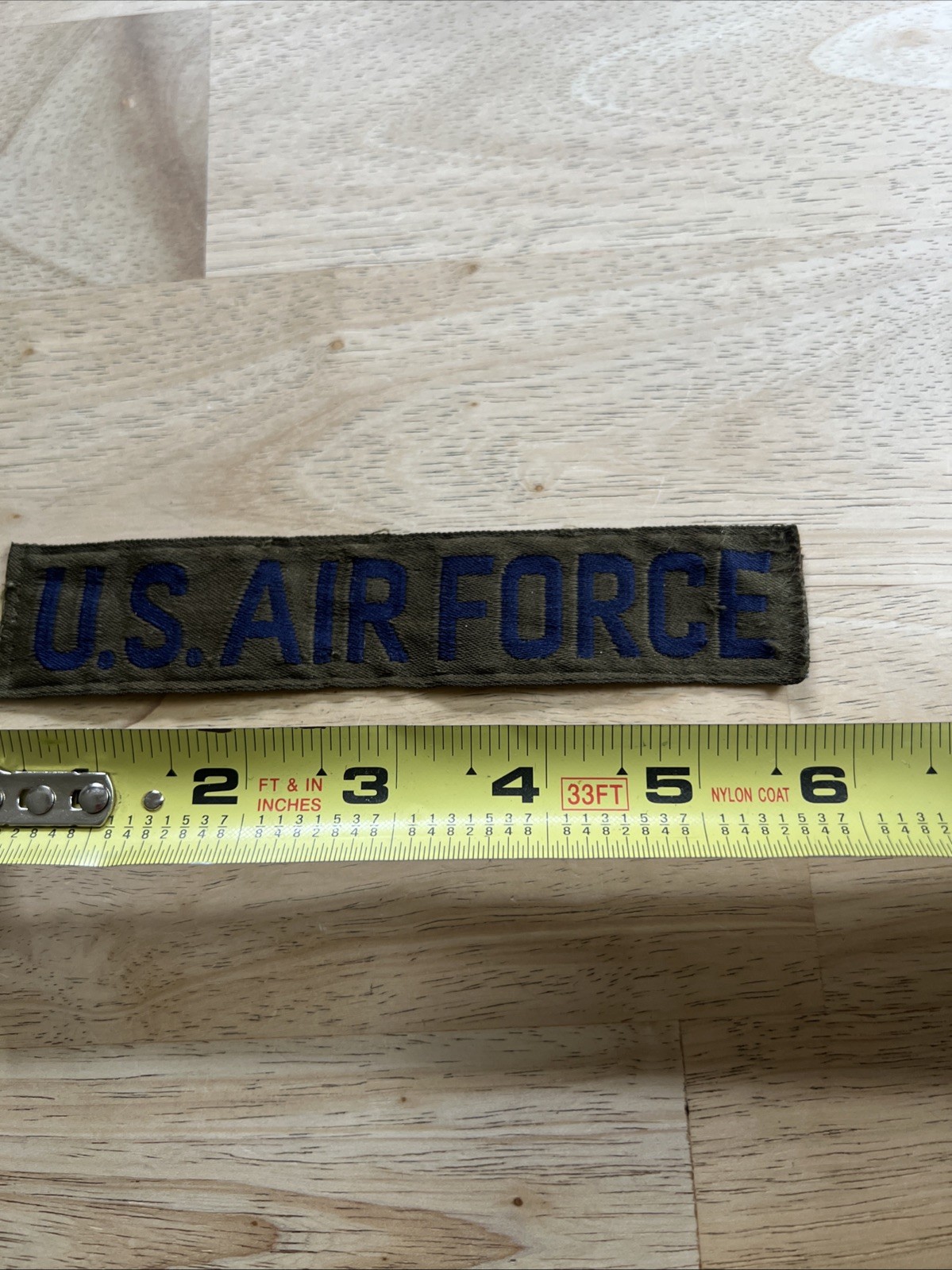 Patch US Air Force USAF Green Name Tape Strip