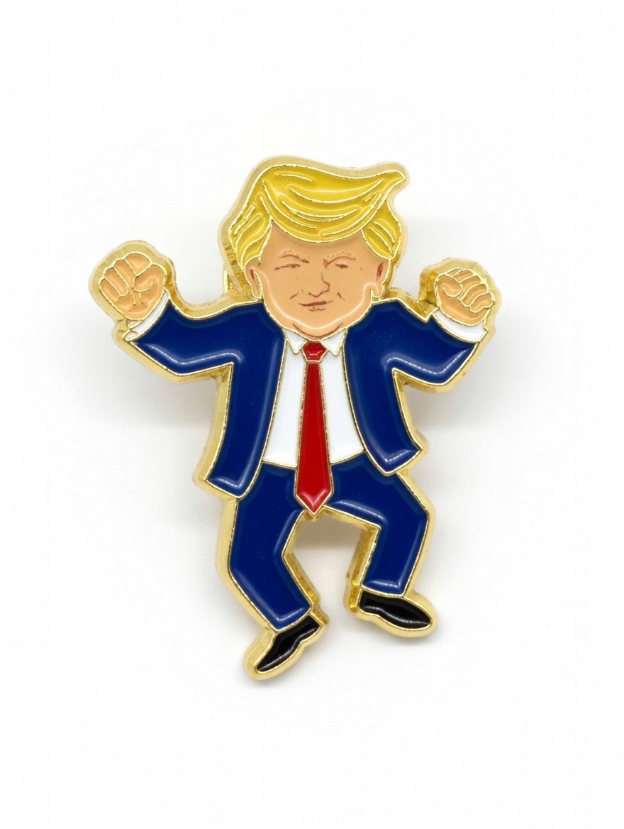 Donald Trump Dance - Limited Edition Gold Pin - Happy 250th USA - Collectible