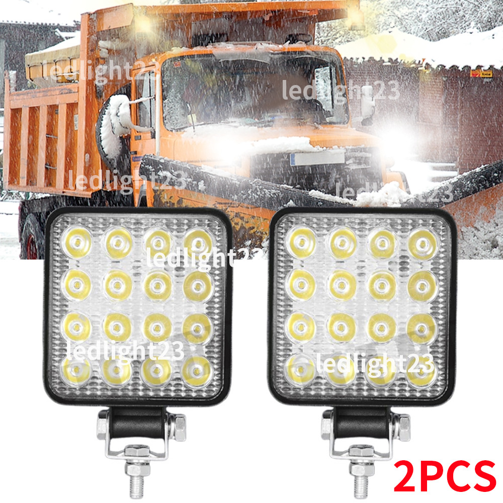 Snow plow boost lights LED heated lamp truck tractor headlight tractor suv utv