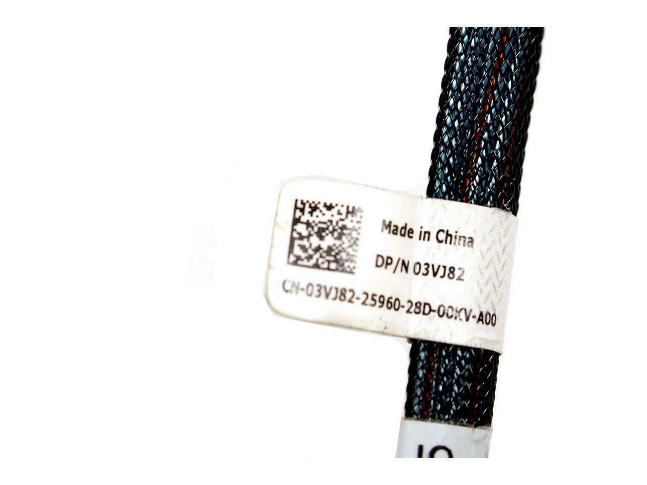 Lot of 2 Genuine Dell SAS Hard Drive HDD to Backplane Cable 3VJ82 03VJ82