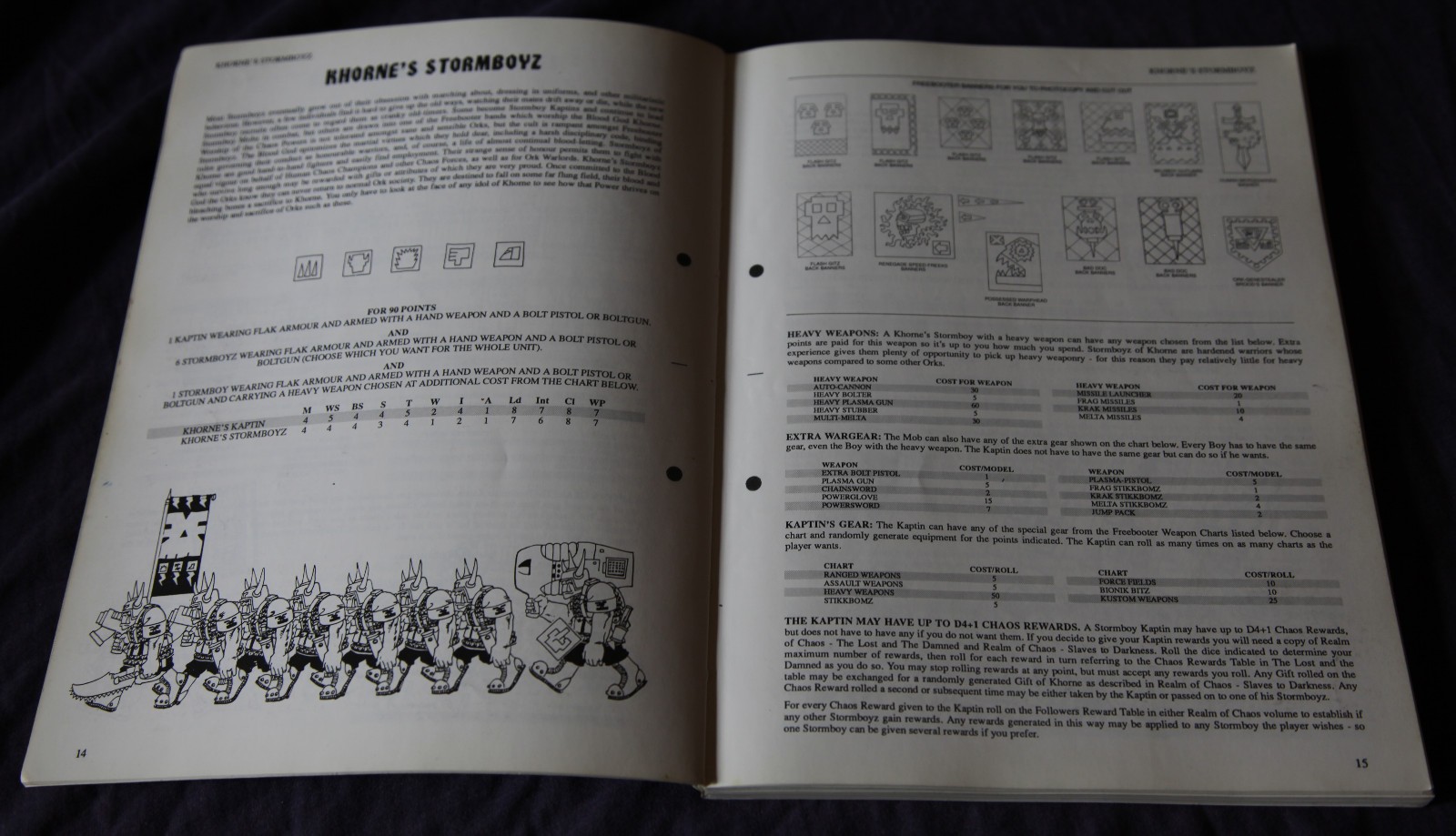 Warhammer 40k, Freebooterz, Freebooters 1991, Orkses Rule Book Codex, Army Lists