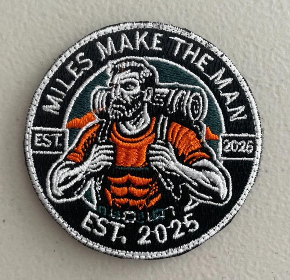 Miles Make The Man - Morale Patch - Hook and Loop Backing Panel