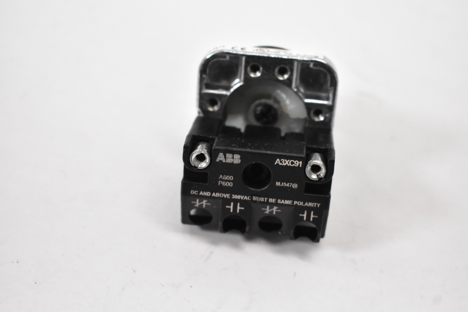 ABB A3SSCA-6AAB-91 Rotary Selector Operator A3XC91 Black Chrome Finish