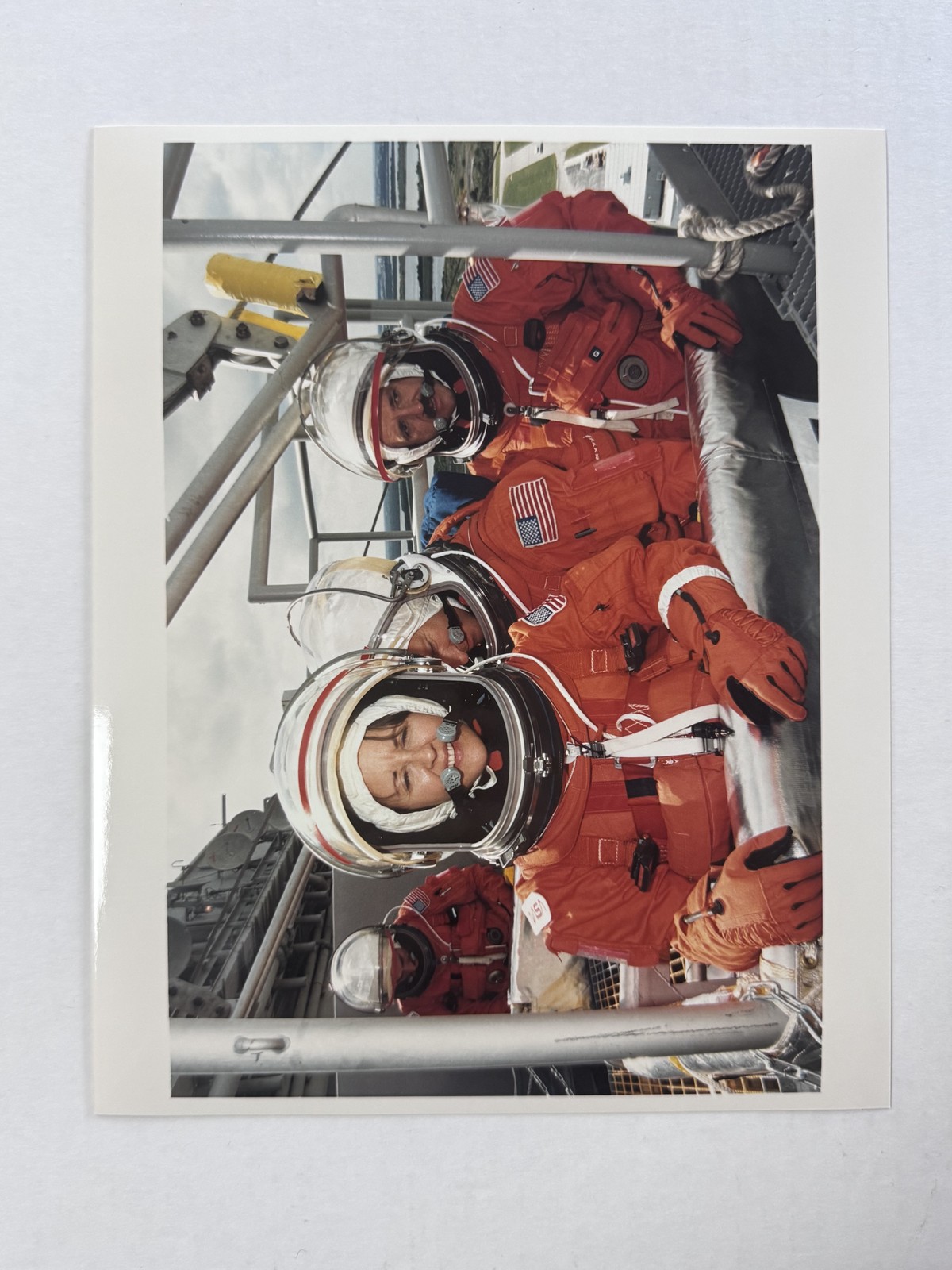 NASA STS-61 Astronauts Terminal Countdown Demonstration Test Press Photo