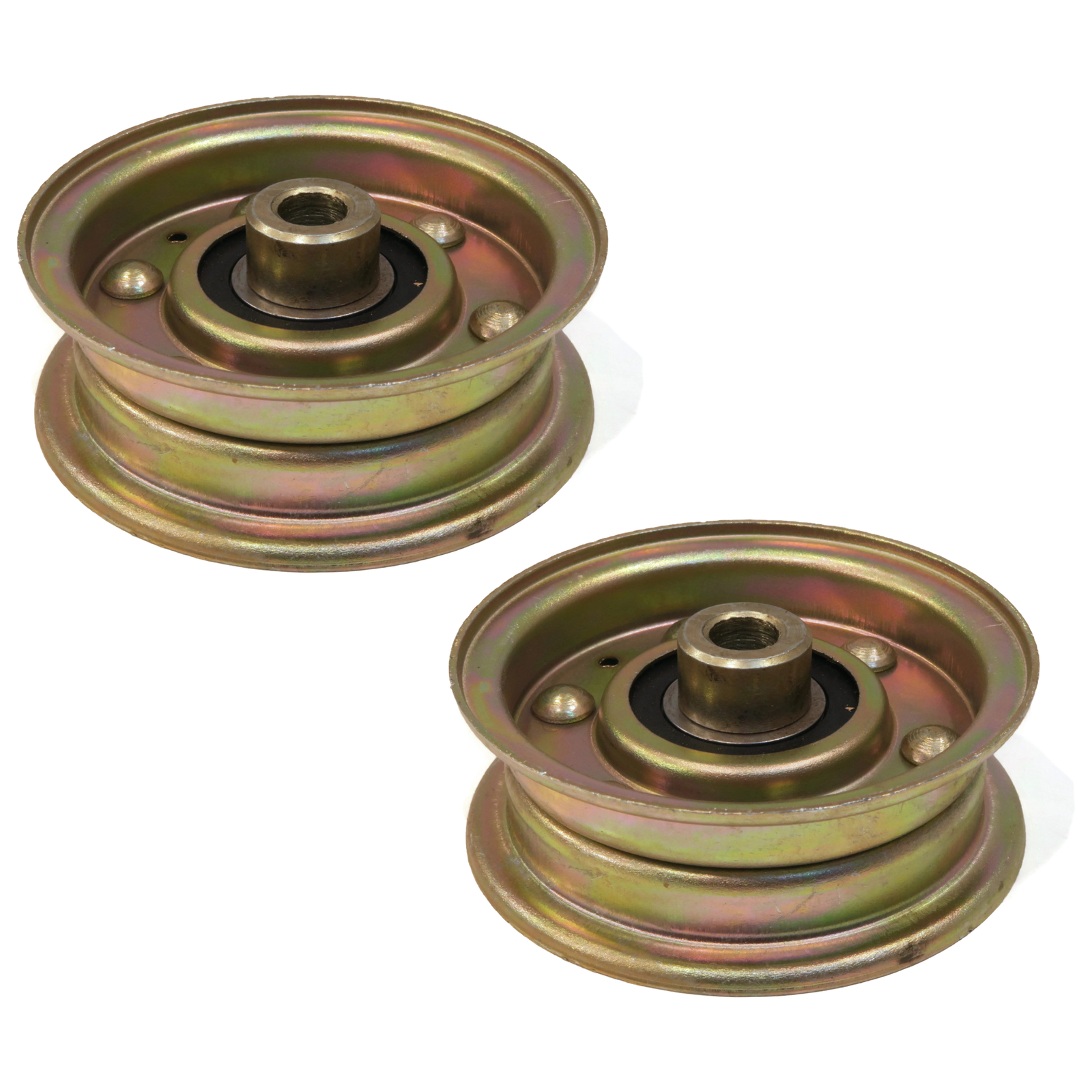(Pack of 2) Flat Idler Pulleys for Ariens 07348900 & Bobcat 38010-2A, 380102A