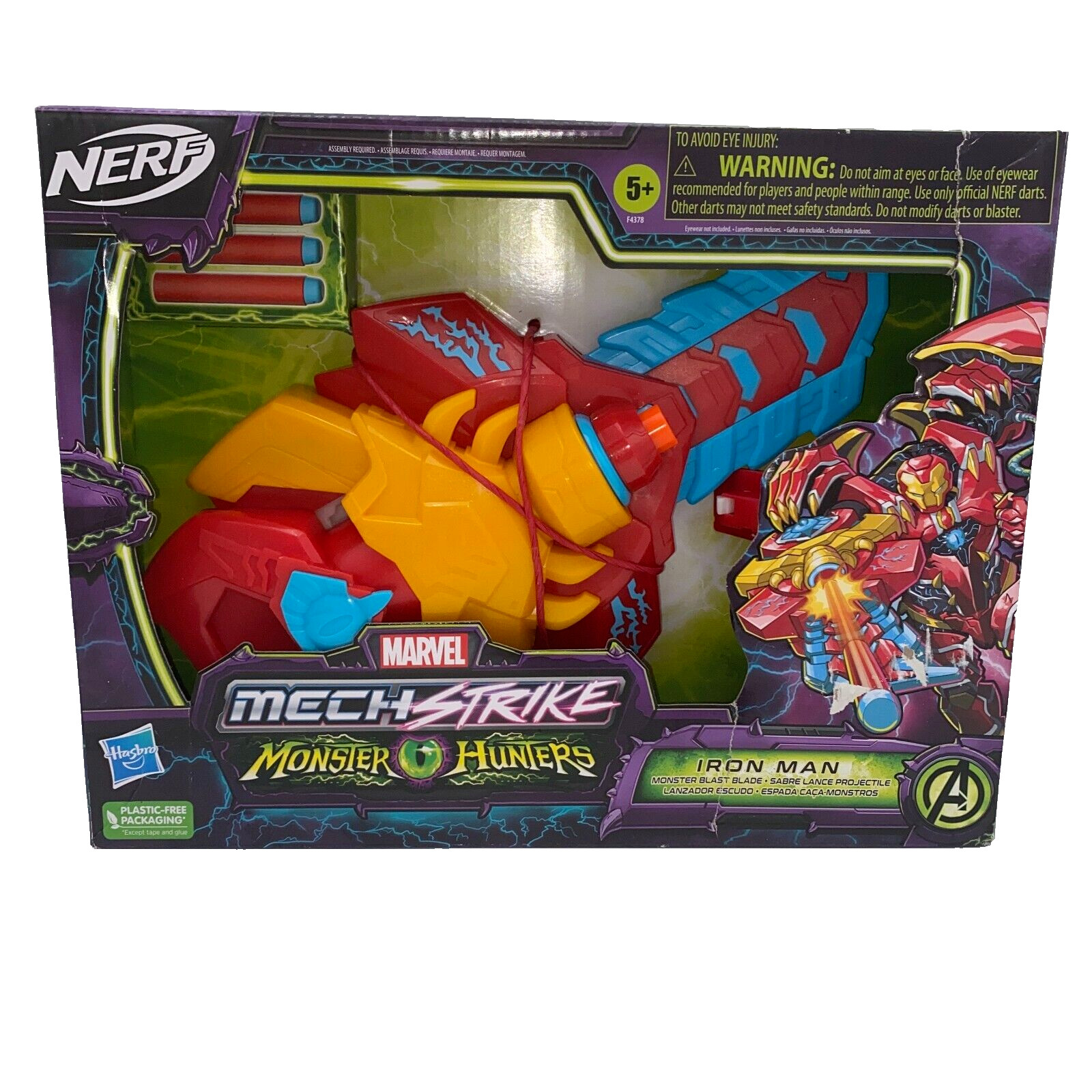 Nerf Marvel Avengers Mech Strike Monster Hunters Ironman Monster Blade New