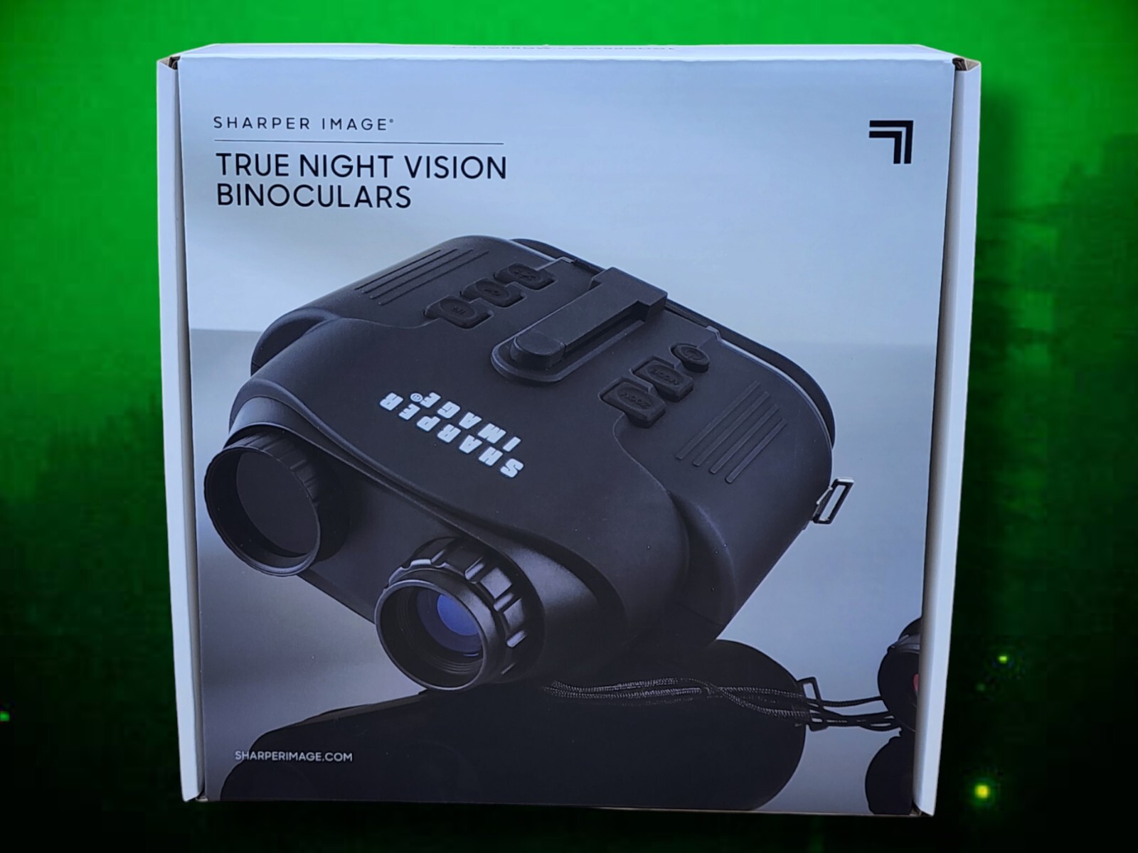 Sharper Image True Night Vision Black Binoculars NEW In Open Box