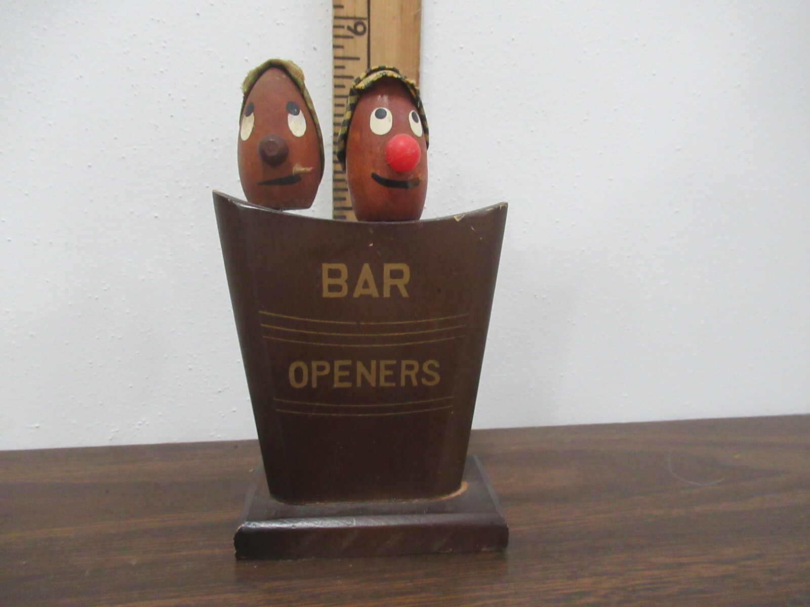 Bar Set vintage wooden Bar Opener set NICE
