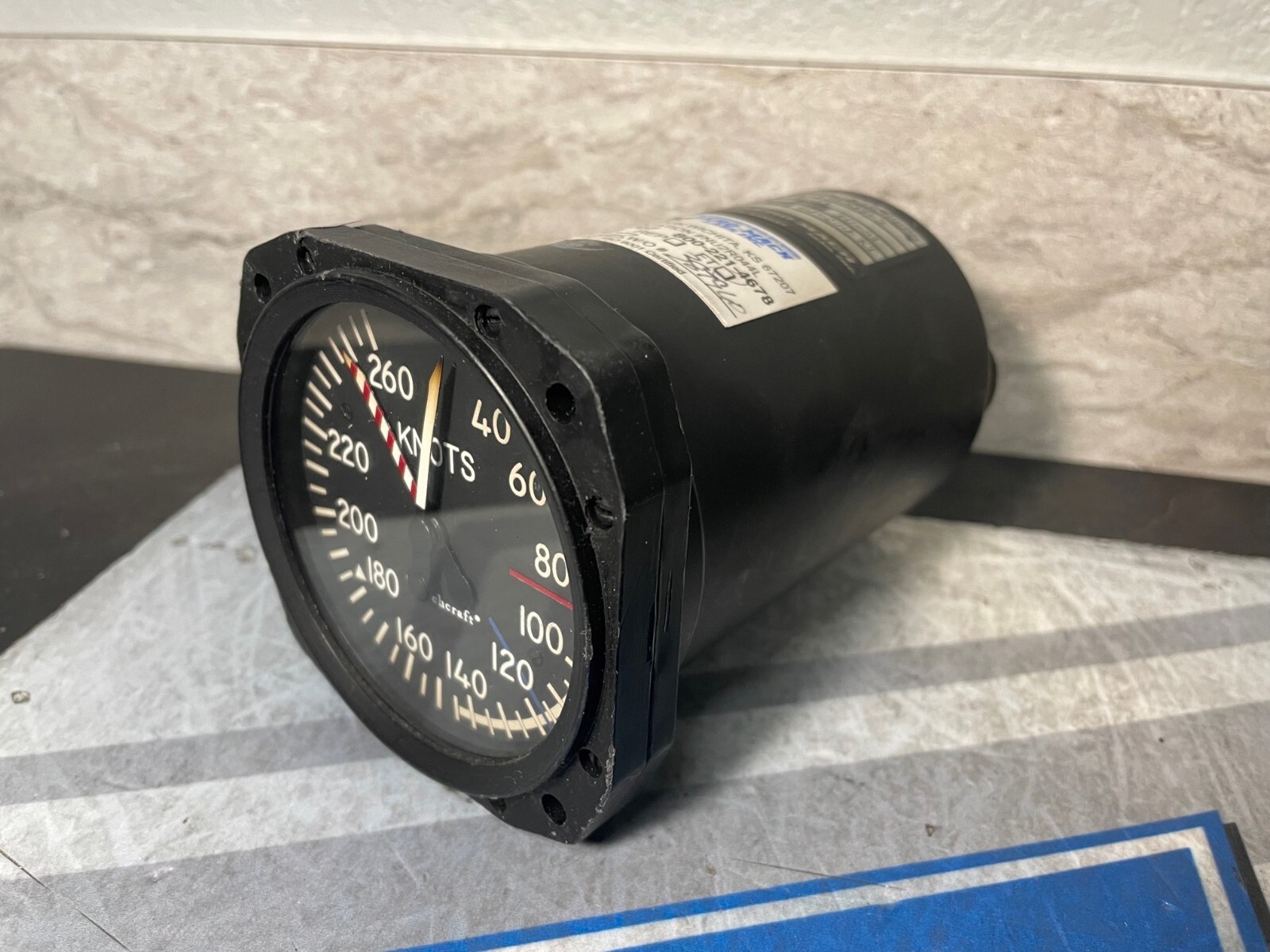 Airspeed Indicator 1518-03 Removed Working