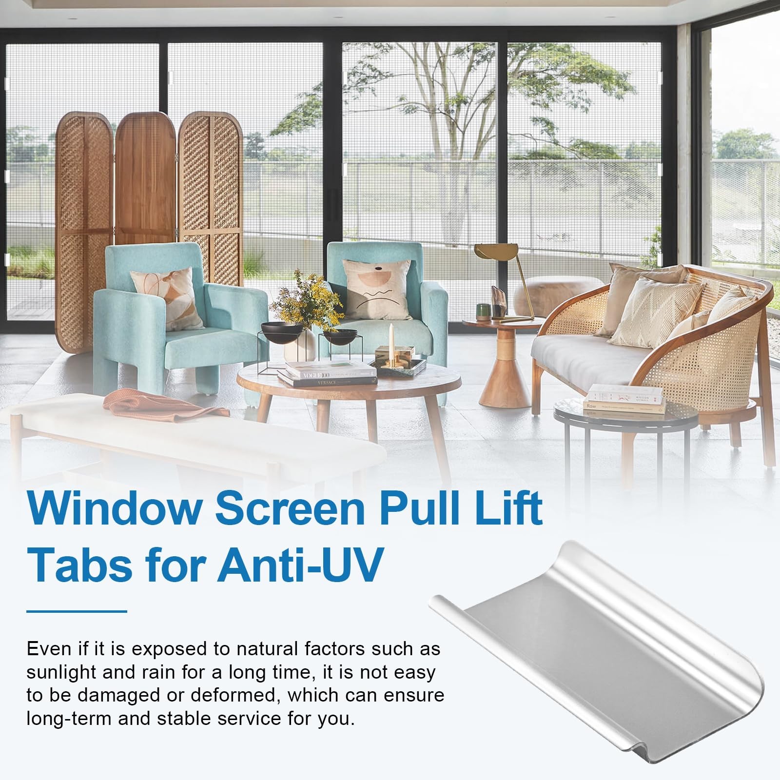 40 Pack Window Screen Pull Tabs, Lift Tabs Replacement...