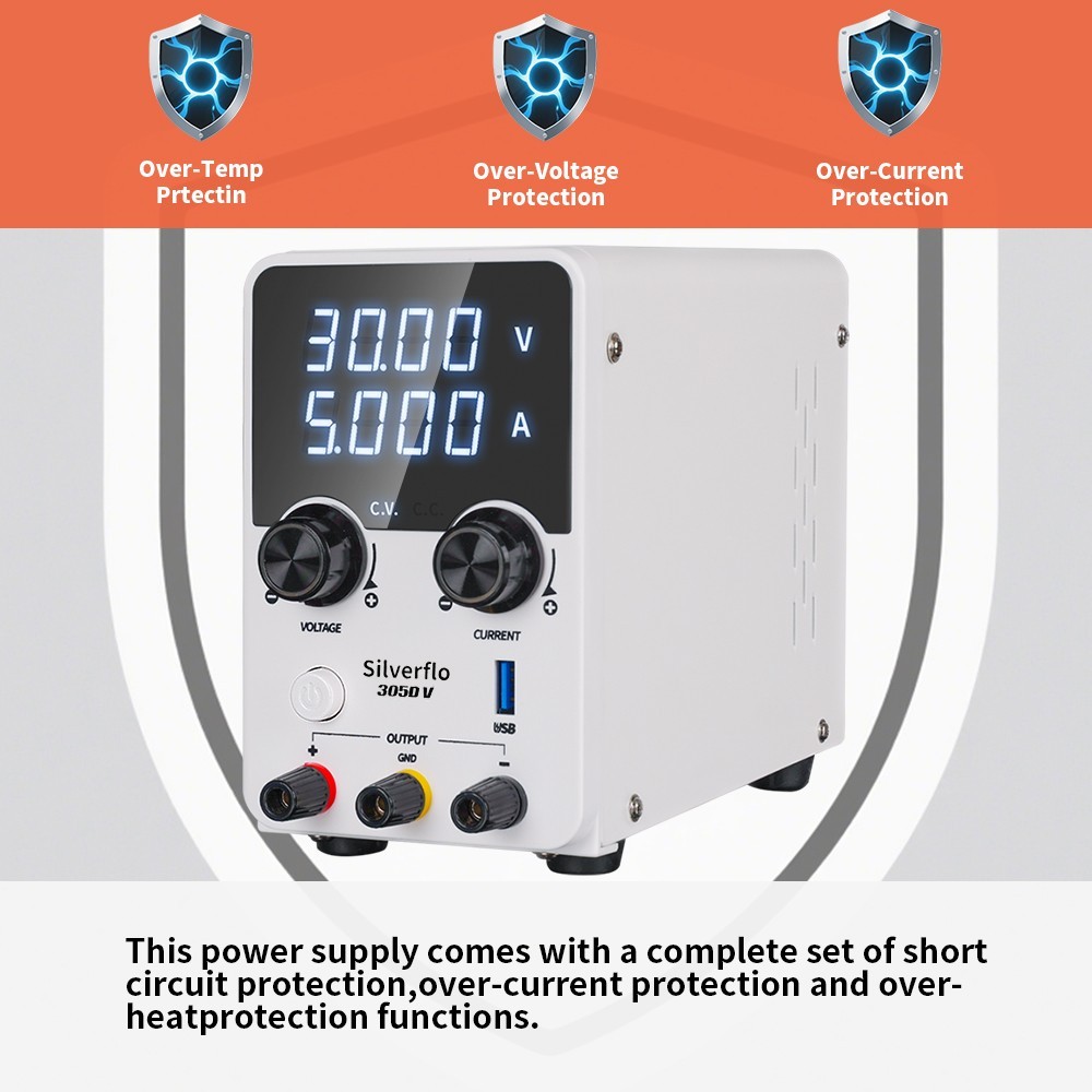 305D-V 180W DC 0-30V 5A Power Supply Variable Bench Switching