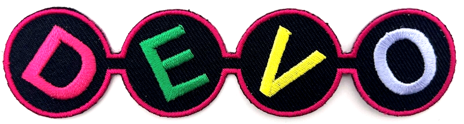 Devo Rock Music Embroidered Iron On Patch Applique