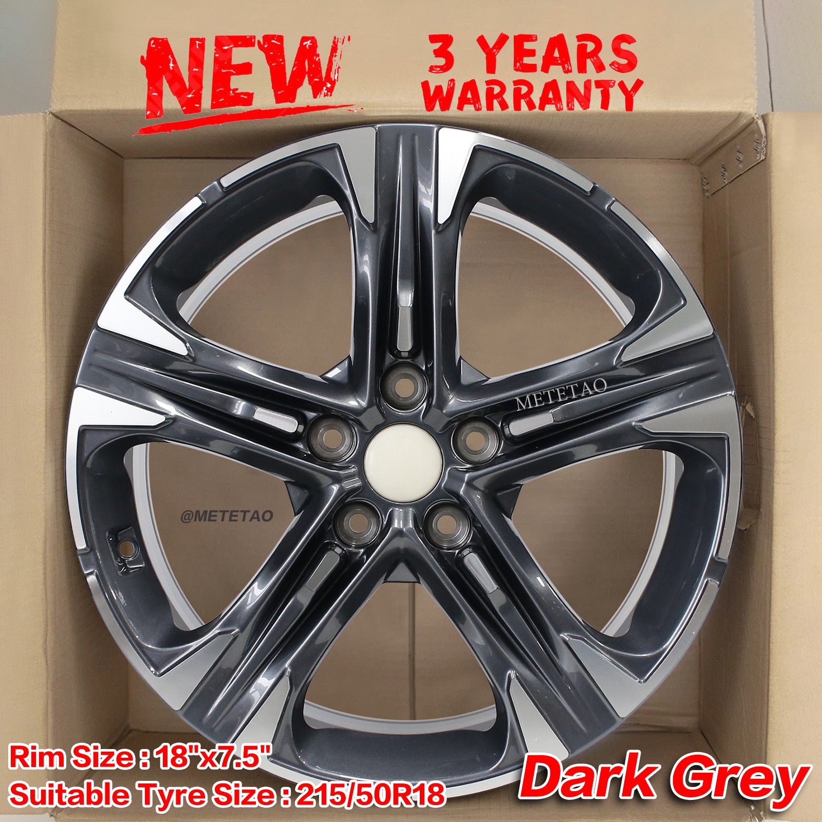 18" x 7.5" Replacement Wheel Rim 2021 2022 2023 2024 for Kia K5 52910L3310 New