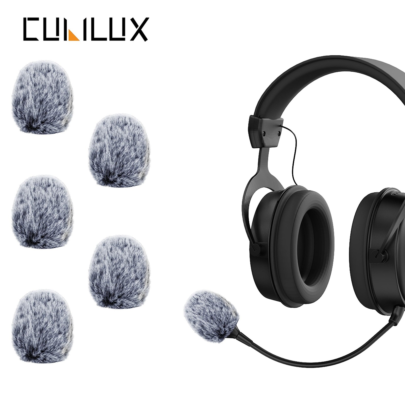 Furry Windscreen for Game Headset, Muff Windshield Windjammer Deadcat,Wind Mu...