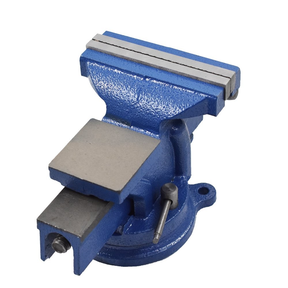 Bench Vise W/ Anvil Swivel 4in Locking Base Tabletop Clamp Heavy Duty Steel
