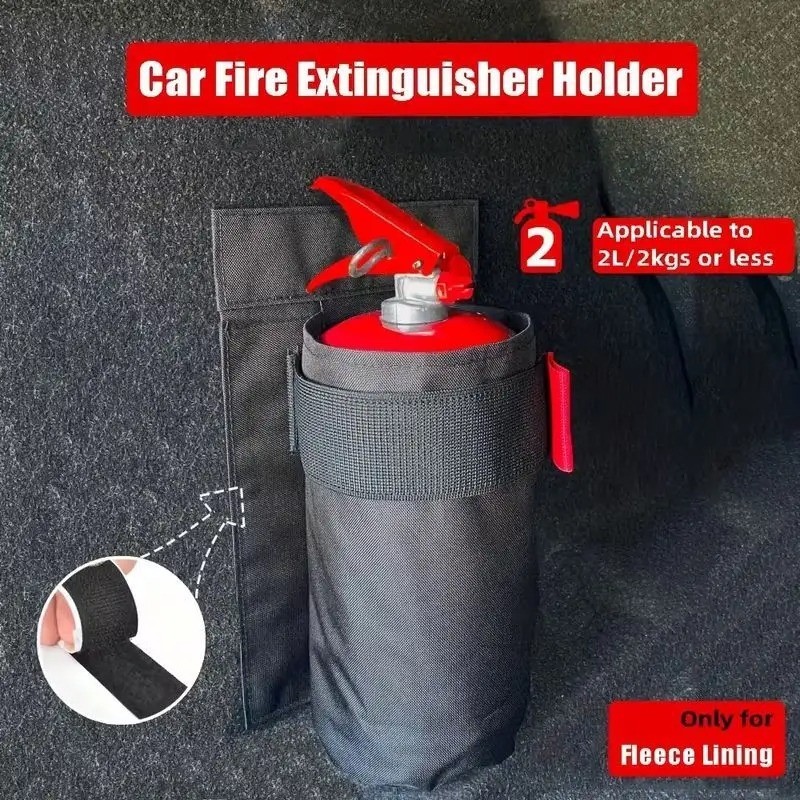 Fire Extinguisher Car Mount Oxford Storage Bag Fire Extinguisher Mount