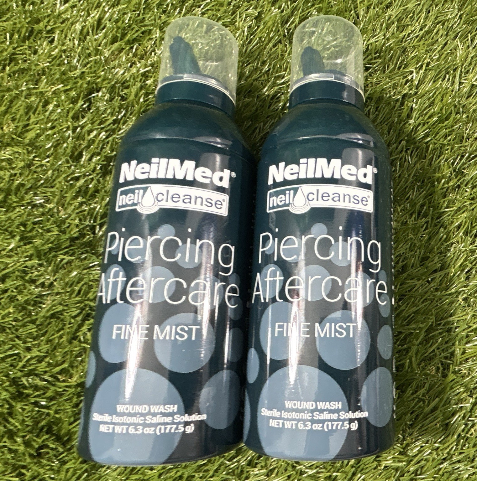NeilMed NeilCleanse Piercing Aftercare Fine Mist Spray, 2 Pack