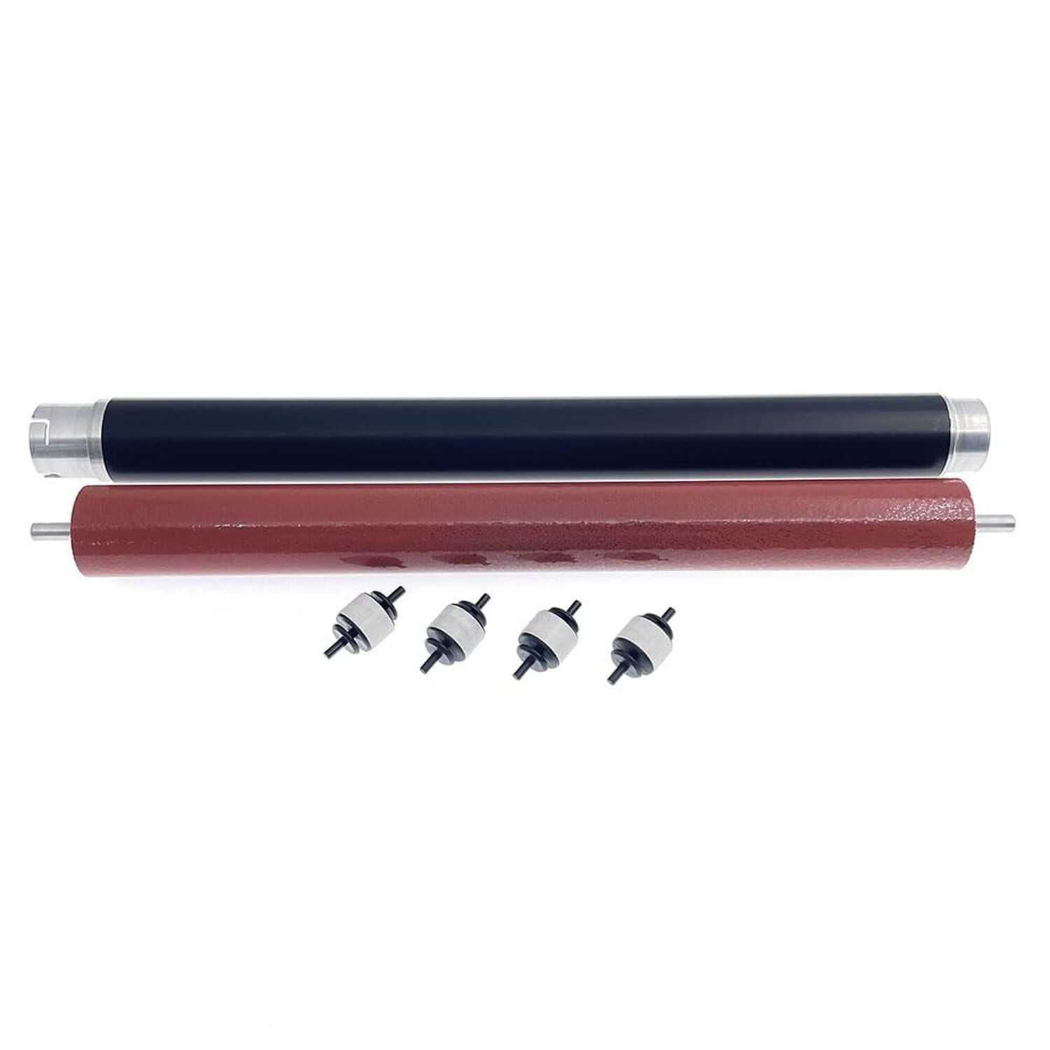 Heat Fuser Upper Roller + Lower Pressure Roller + 4piece Cleaner Pinch Roller...