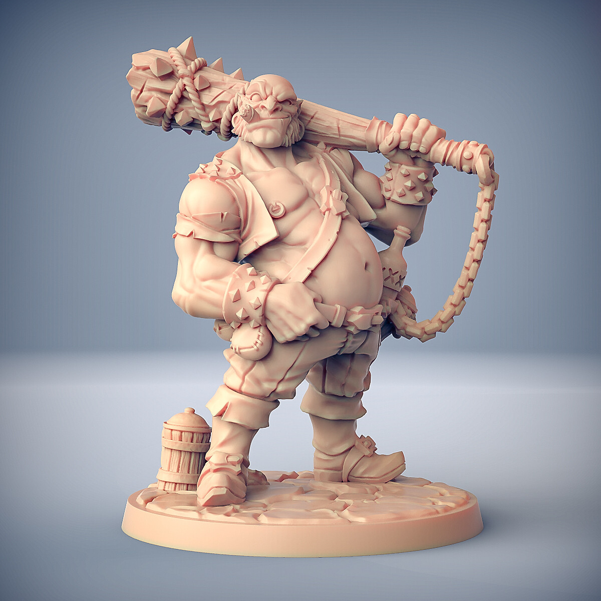Dunn Half-Ogre Bouncer - Artisan Guild Fantasy Dungeons and Dragons Miniature