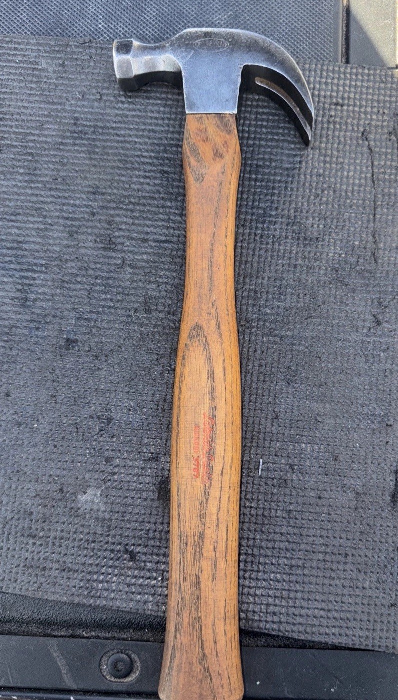 1920’s Vintage Craftsman Sing Song (Wavy) Logo Claw Hammer USA Made Rare Find!