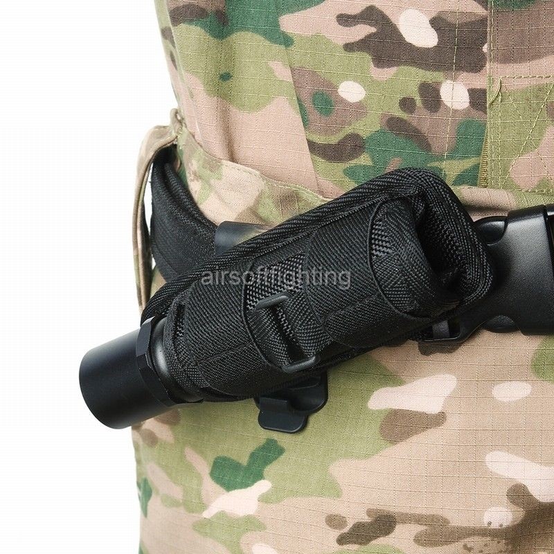 5pcs LED Flashlight Holder Carry Belt Pouch Holster Torch 360 Degrees Rotatable