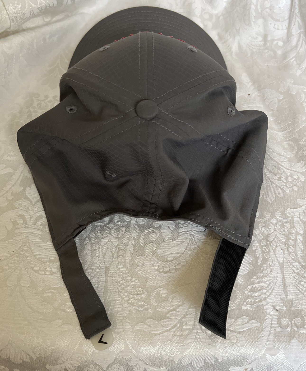 Callaway Gray With Red Label Poly Adjustable Cap Hat