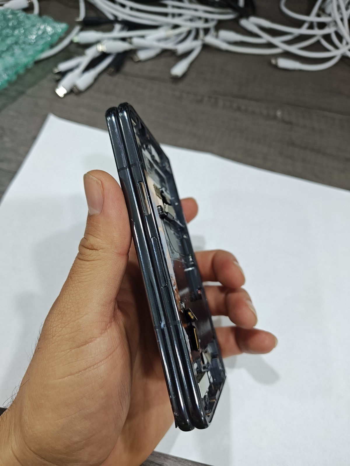 Display For Google Pixel Fold OEM Whit Frame 100% Tested Only the display