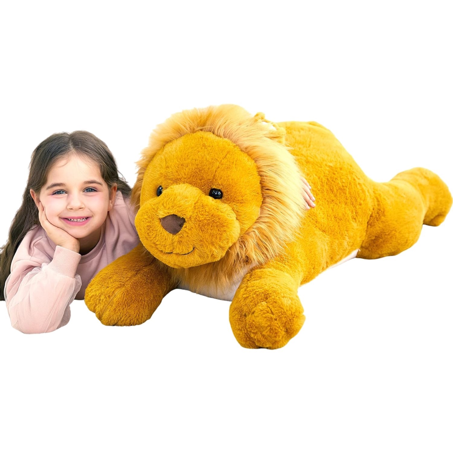 Quality Jumbo Lion Stuffed Toy - Perfect Birthday or Holiday Gift