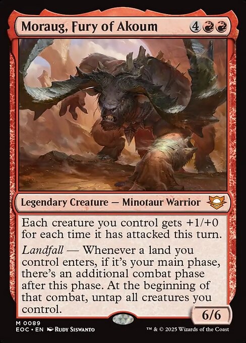 Moraug, Fury of Akoum 89 M Normal EOC MTG NM