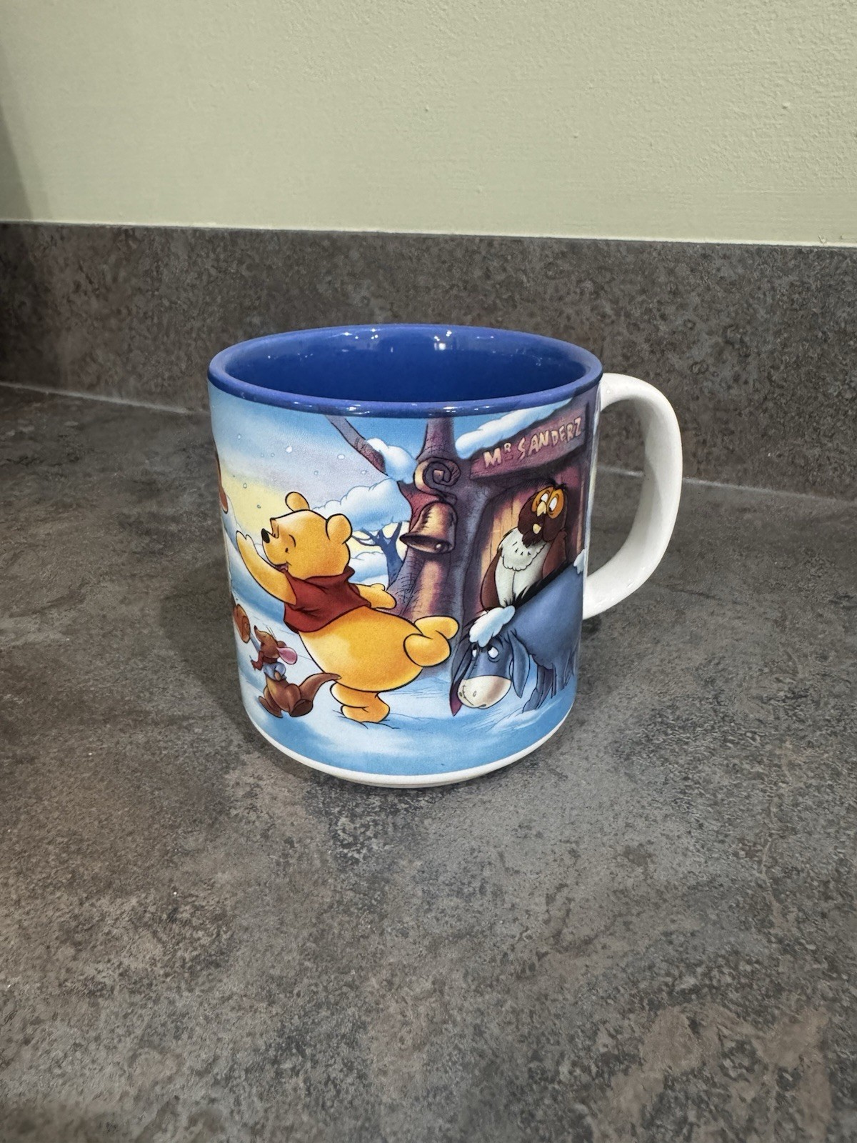 Walt Disney Exclusive Winnie The Pooh & Friends Snow Scene Mug