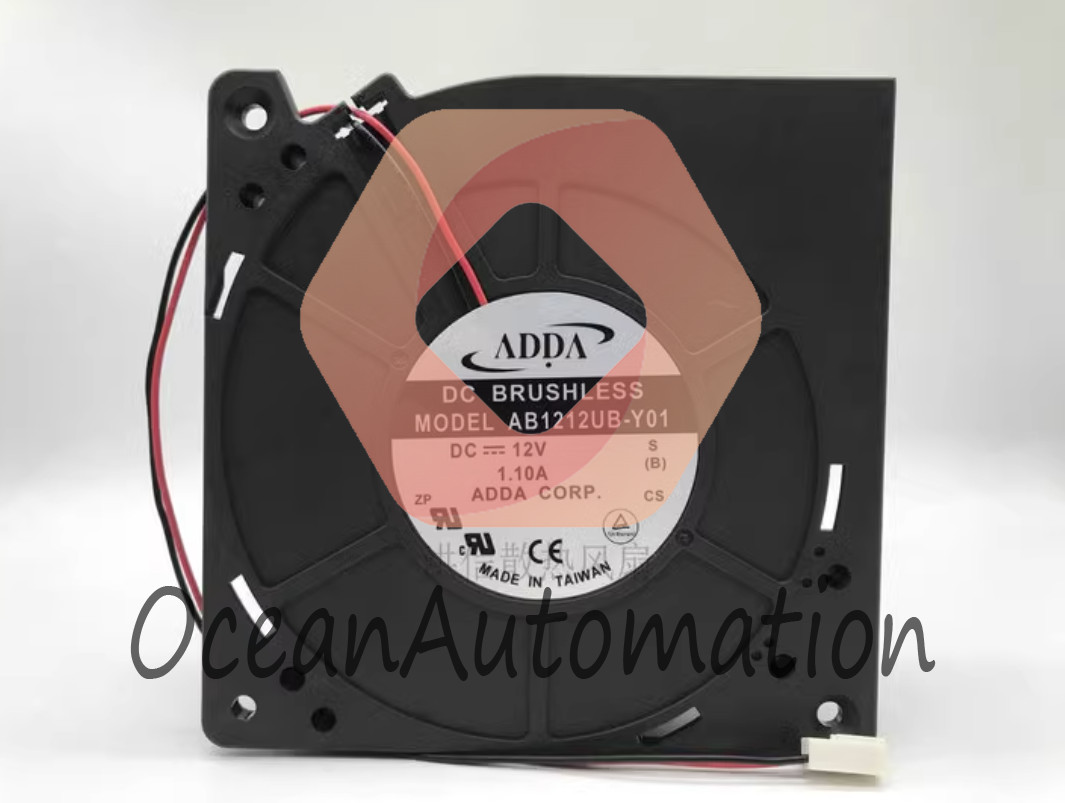 1PCS ADDA AB1212UB-Y01 12V 1.10A 12CM 12032 2 wire blower cooling fan