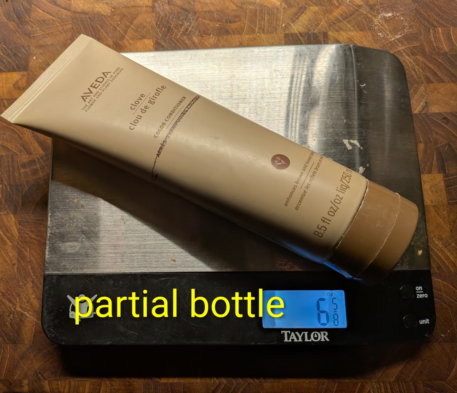 AVEDA Clove Color Conditioner 65% full 8.5 OZ (Partial Bottle)