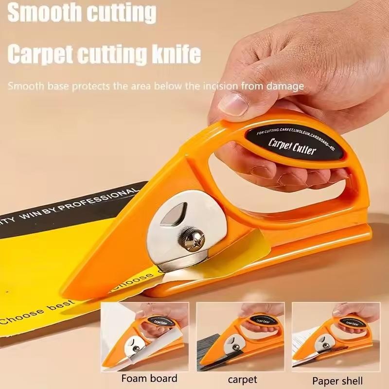1pc MultiFunctional Carpet Cutting Knife 45mm Rotary Paper Cutting Knife