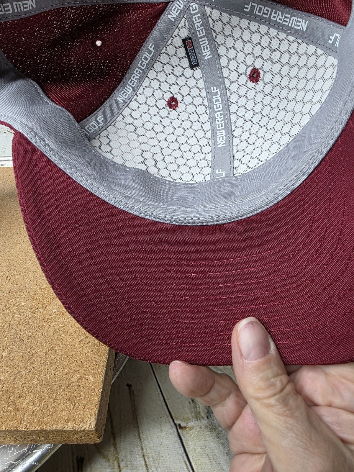 Monarch Beach Golf Hat Cap by New Era Adjustable Snapback Polyester Red