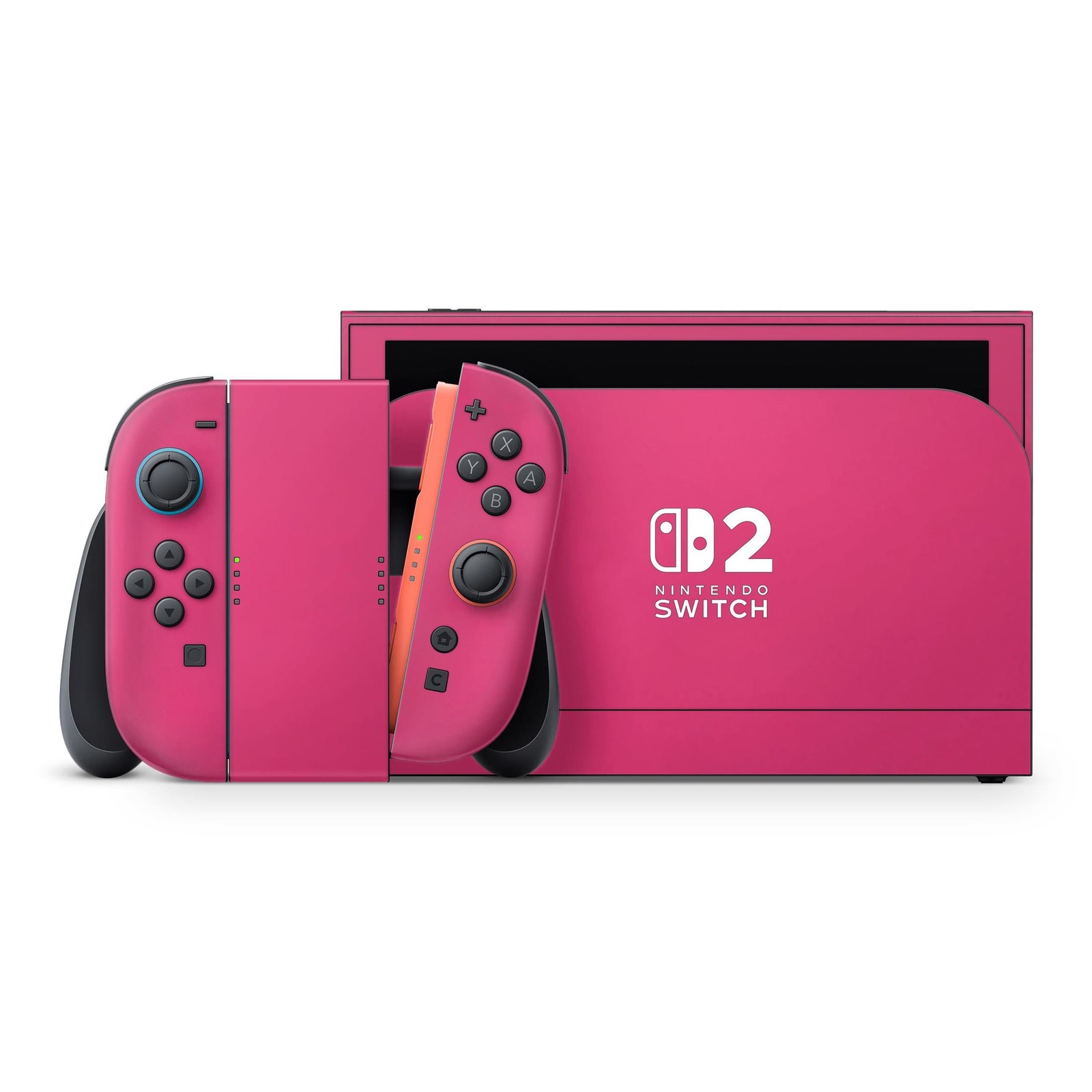 Dark Pink Nintendo Switch 2 Skin - Coquette Gamer Vinyl Decal by 3M