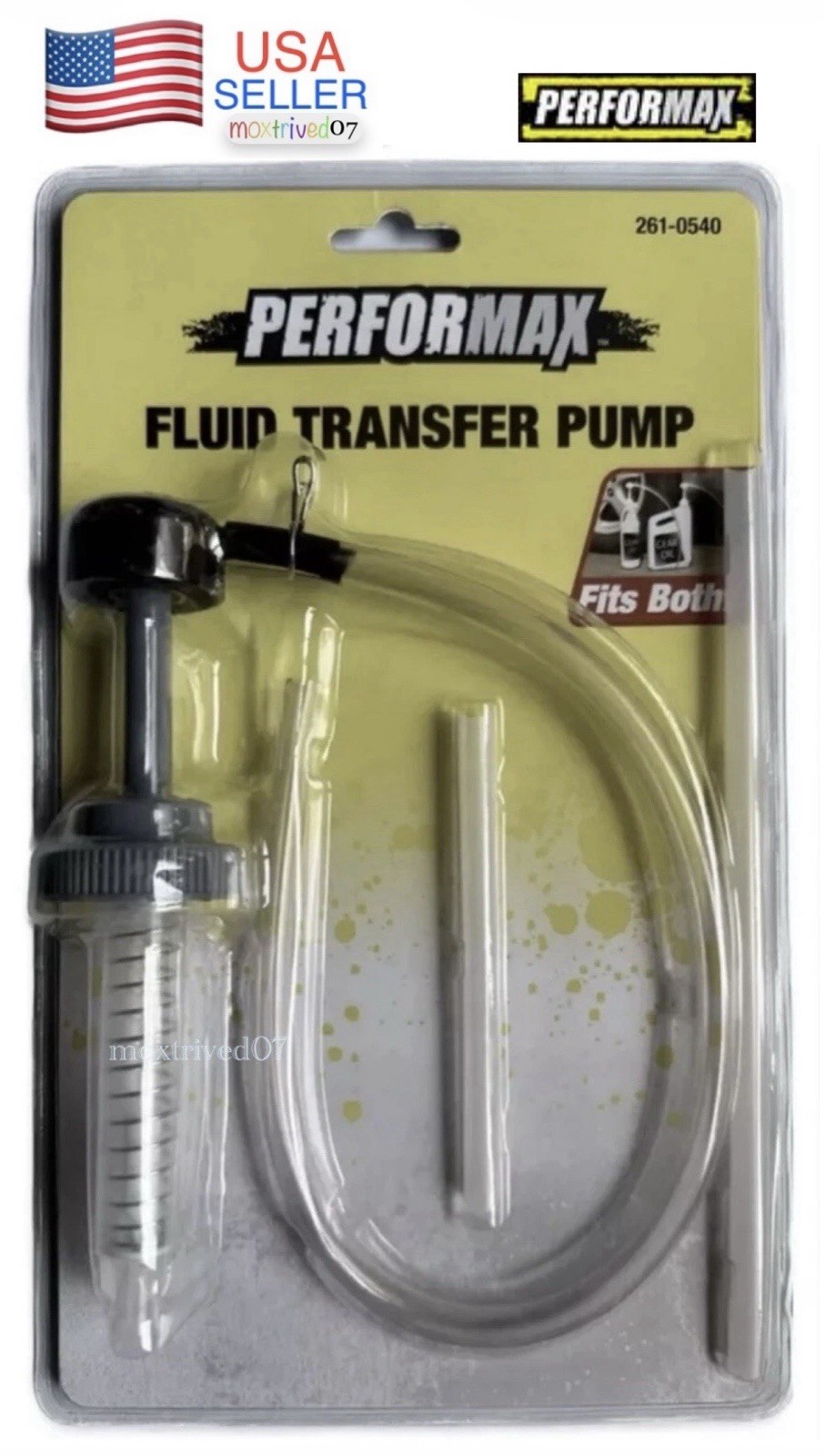 Fluid Transfer Pump Double Threaded Cap Fits Standard Quart & Gallon Containers
