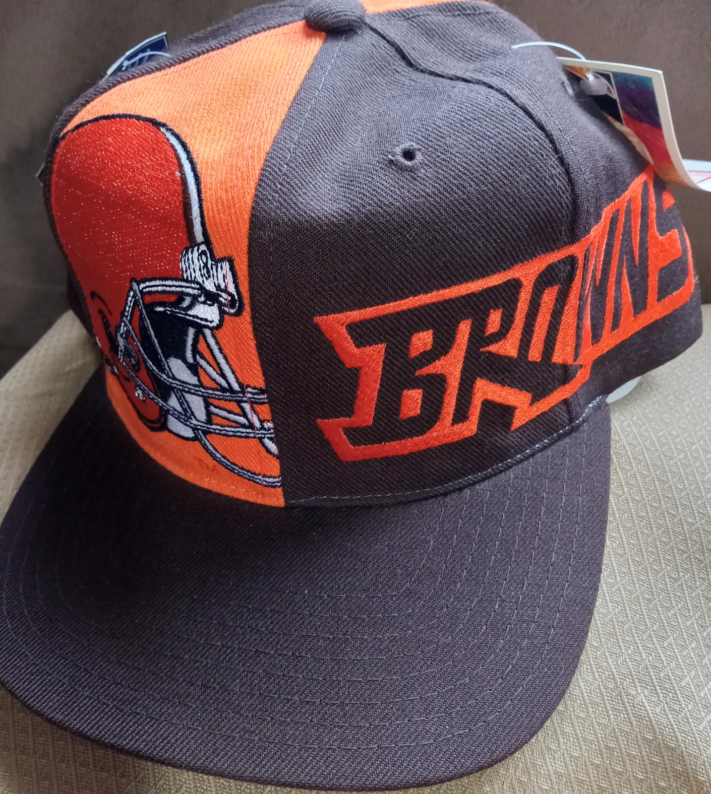 Vintage Cleveland Browns Hat Cap Snap Back NFL Football Wool New with Tags Rare