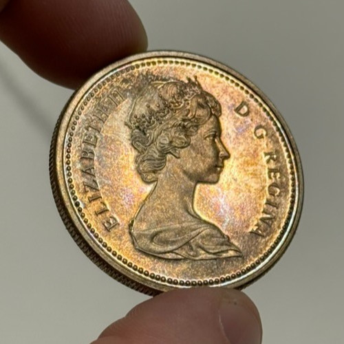 1971 Canada-British Columbia 50% Silver Dollar -Toned! - w/Box