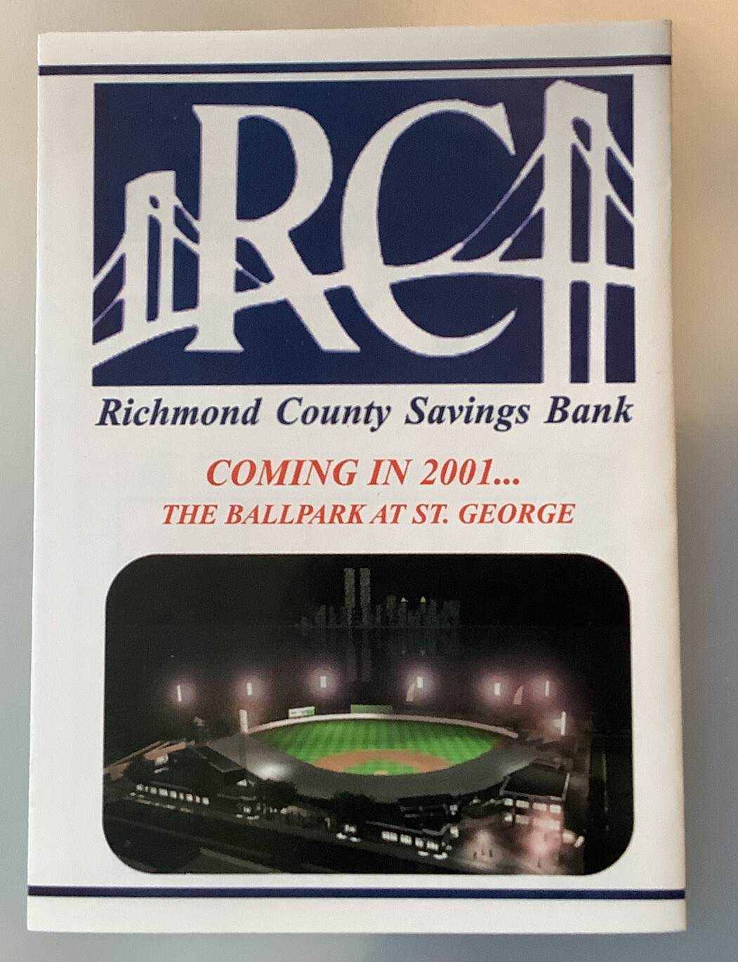 Yankees Champions Staten Island NYC 2000 Pocket Schedule Single-A Affiliate