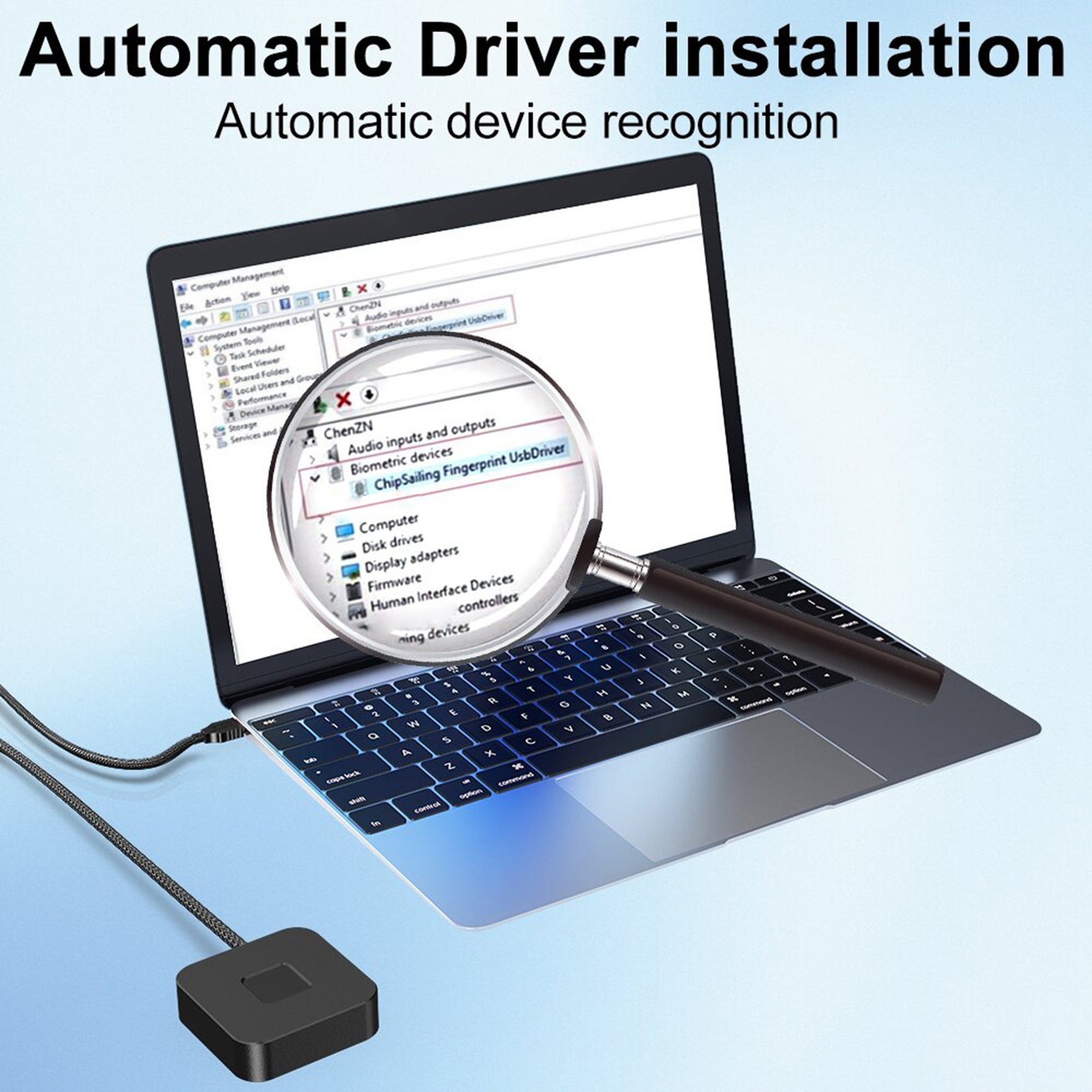 USB Fingerprint Reader Fast Recognition For PC 10 11 Easy To Use DSO